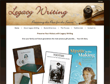 Tablet Screenshot of legacywriting.com